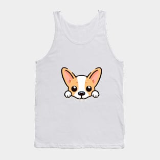 Peeking Dog Tank Top